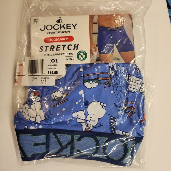 Jockey Stretch Staycool Active Holiday Snowman Fight Boxer Brief - XXL - Picture 2 of 5